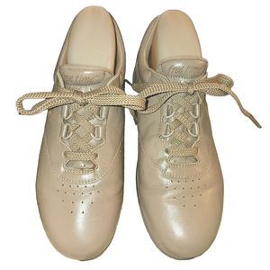 SAS Tripad Comfort Free time 9 M Beige Leather Lace Oxford Shoe PLUS STEP INSOLE
